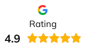 Google Rating 4.9 out of 5 stars