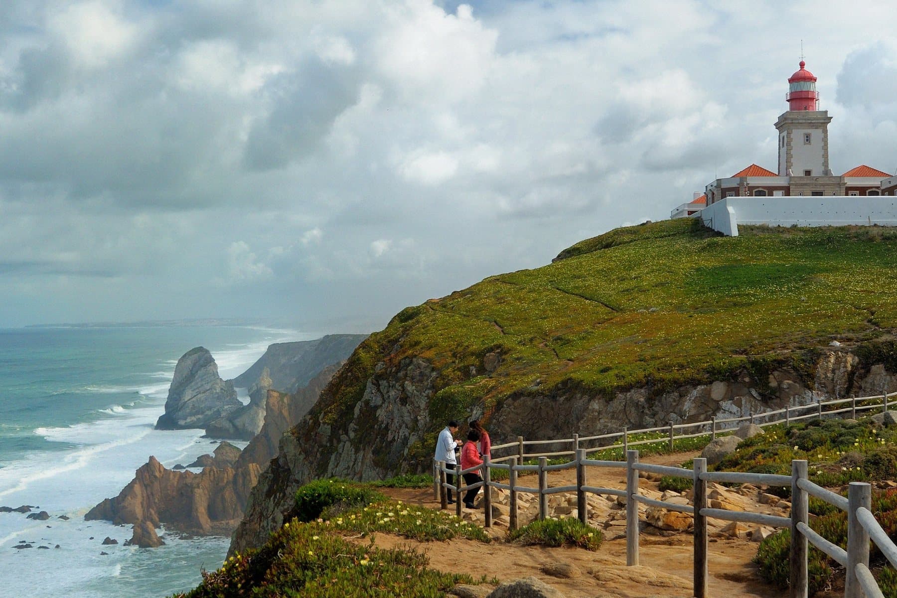 The lighthouse at Cabo da Roca on the Portuguese coast