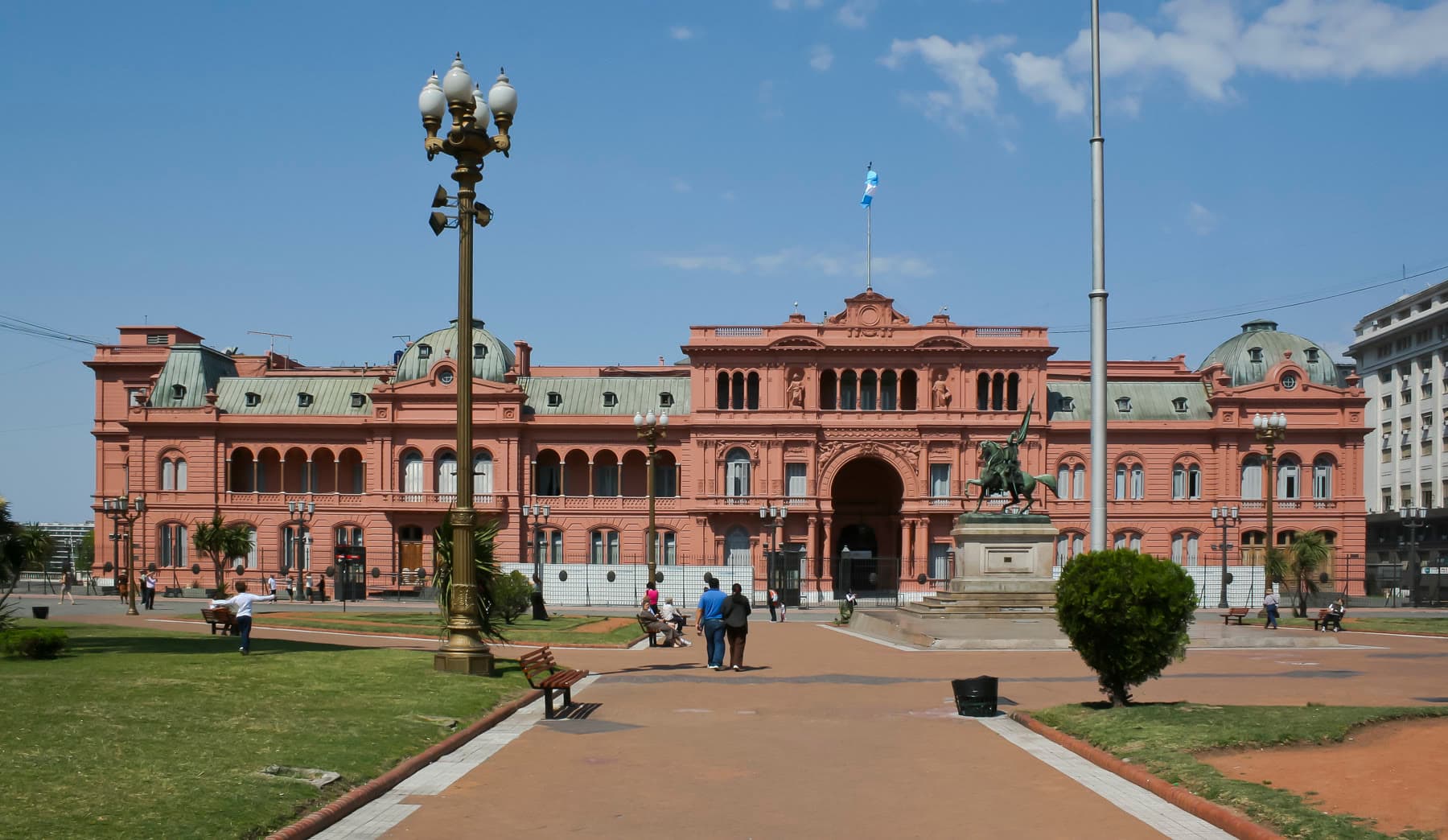 The Casa Rosada on Plaza de Mayo in Buenos Aires