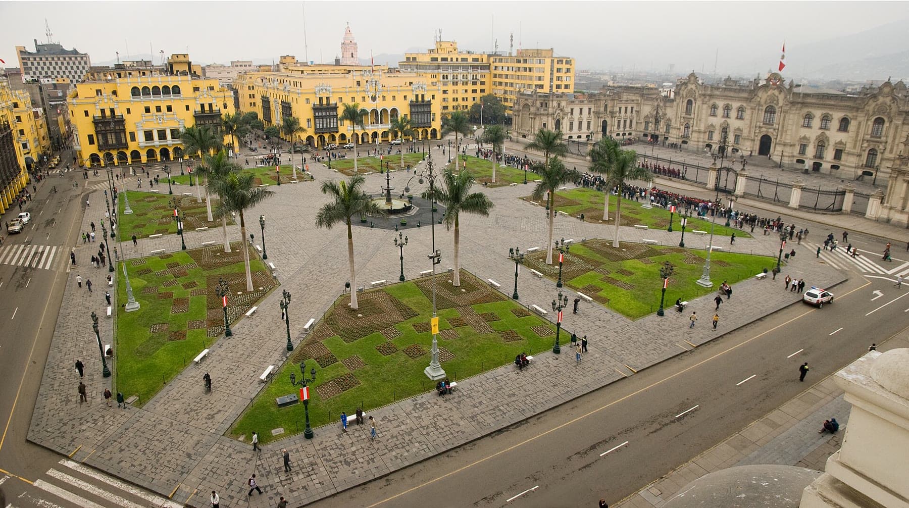 Plaza Mayor in the historic center of Lima