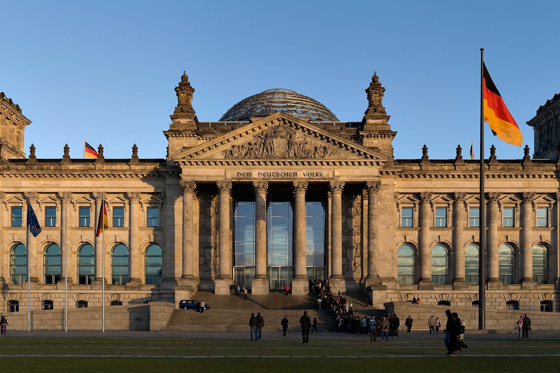 The Reichstag building in Berlin