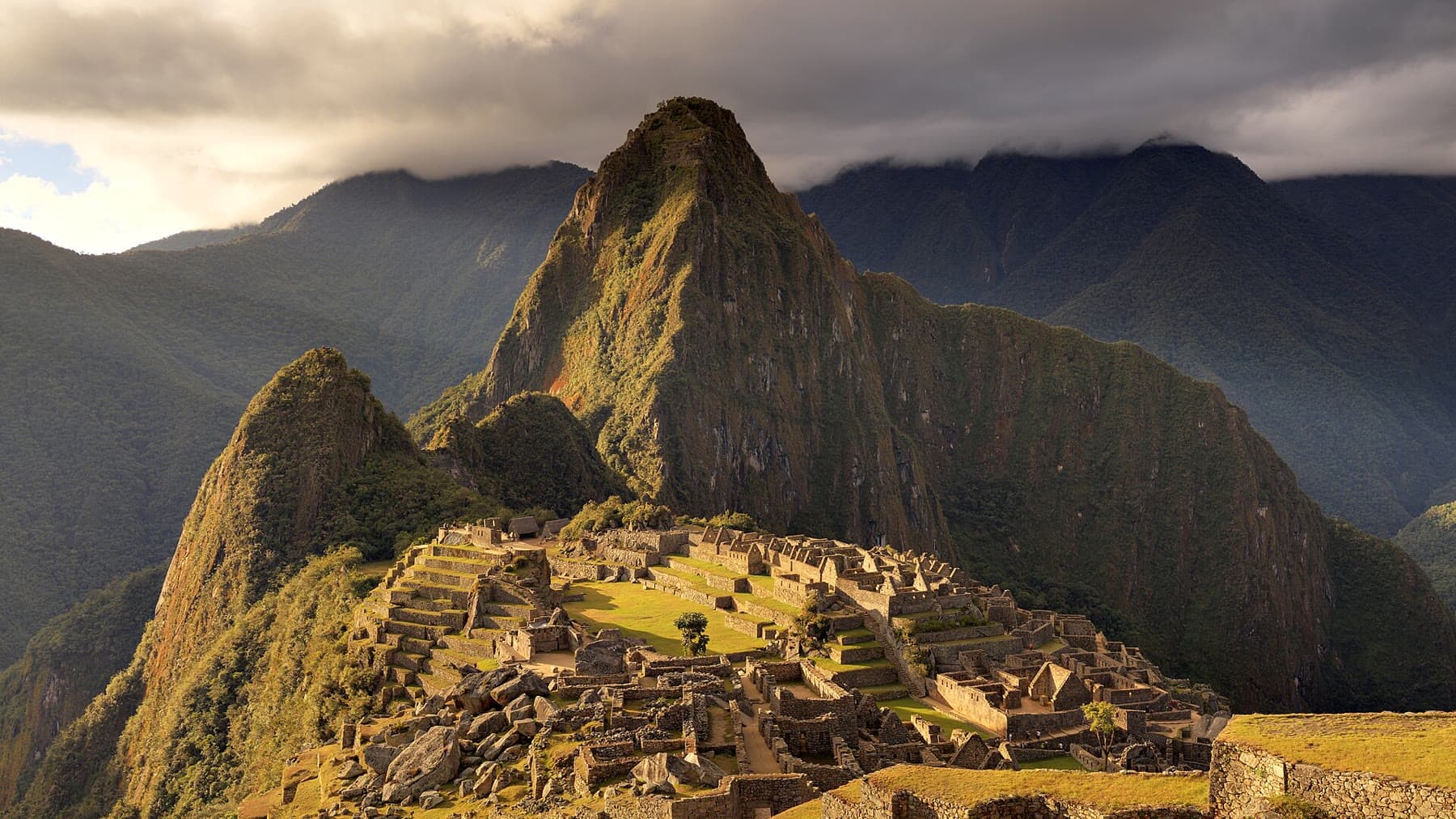 Machu Picchu and Huayna Picchu in the Andes of Peru