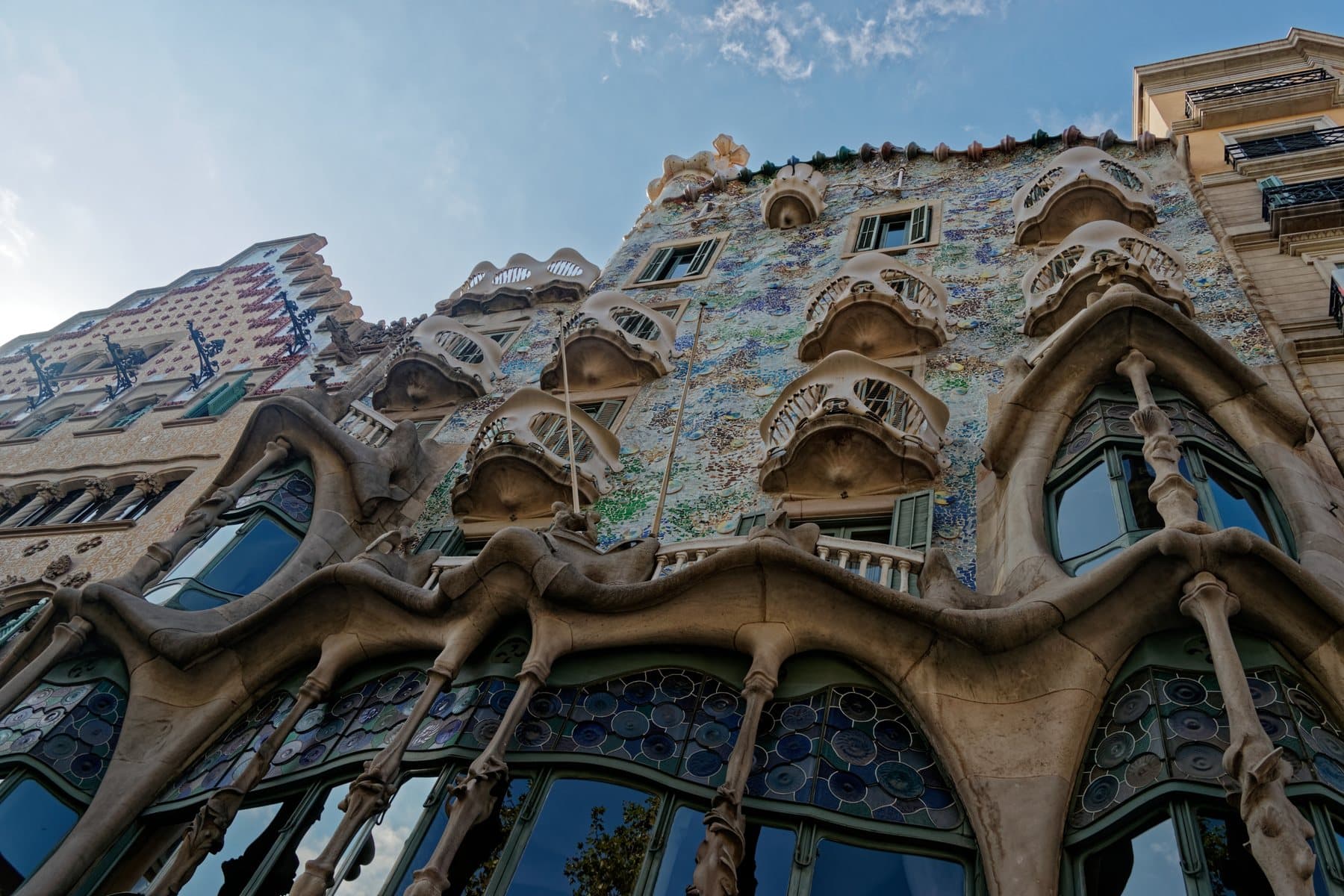 Casa Batlló on Passeig de Gràcia in Barcelona
