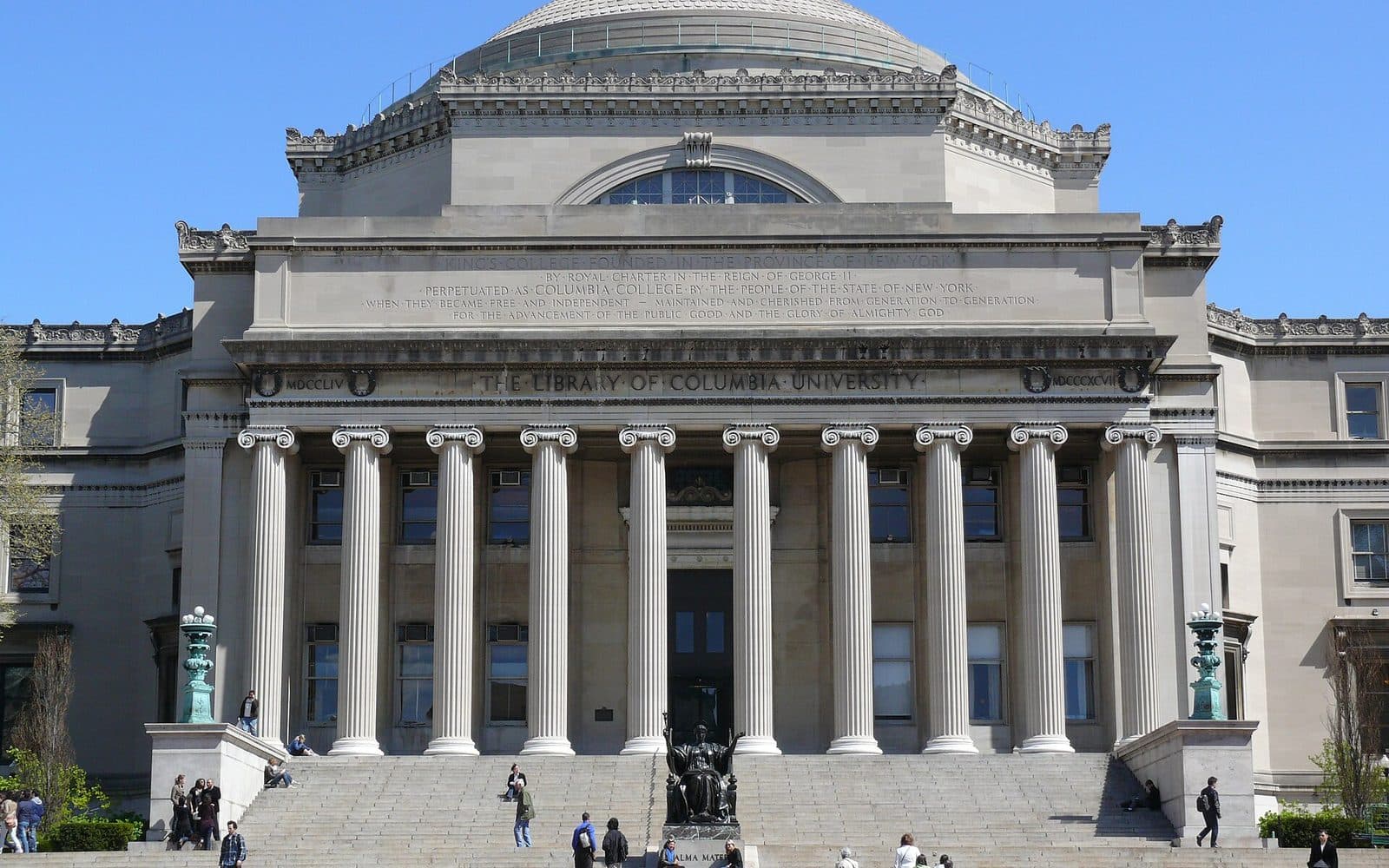 A college building with columns and a dome